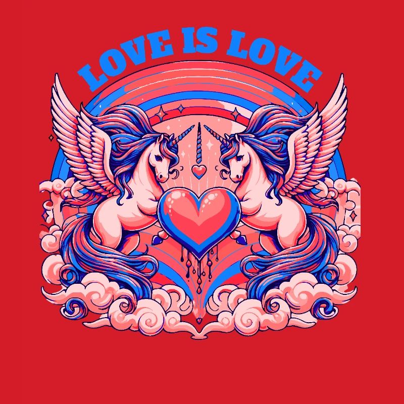 Love is Love Blau