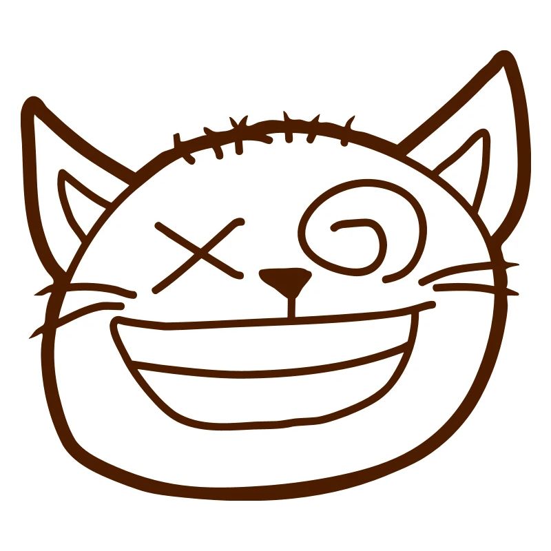 Insane Cat Squints Funny Crazy Grimace