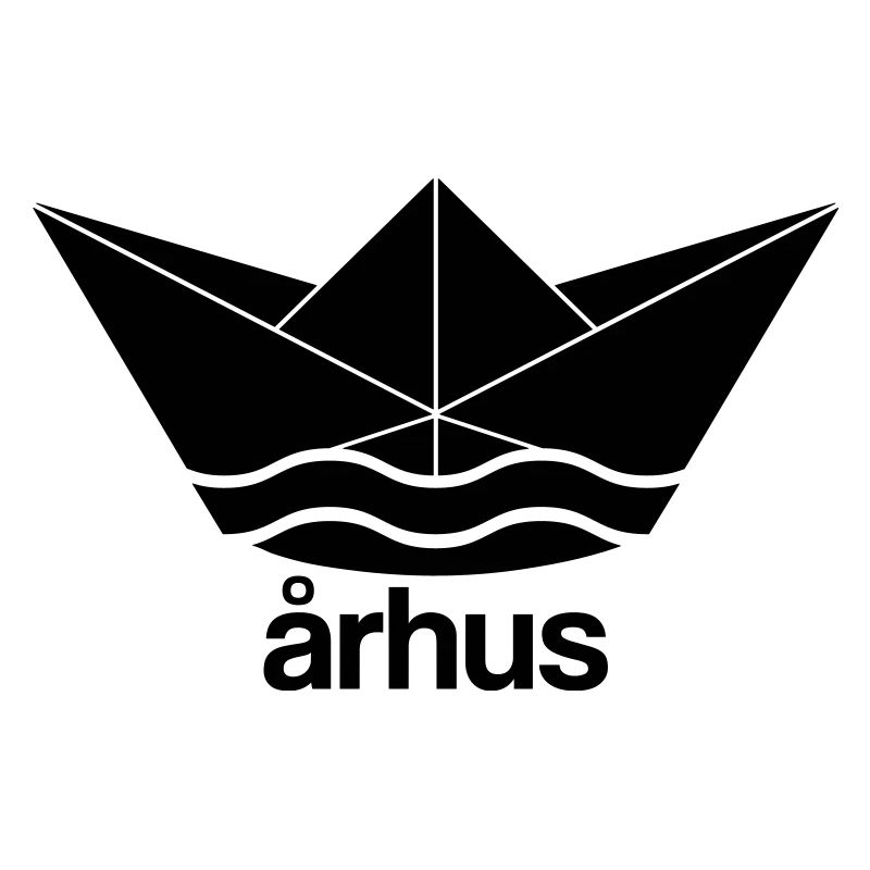 Cooles Århus Aarhus conception de bateau en papier