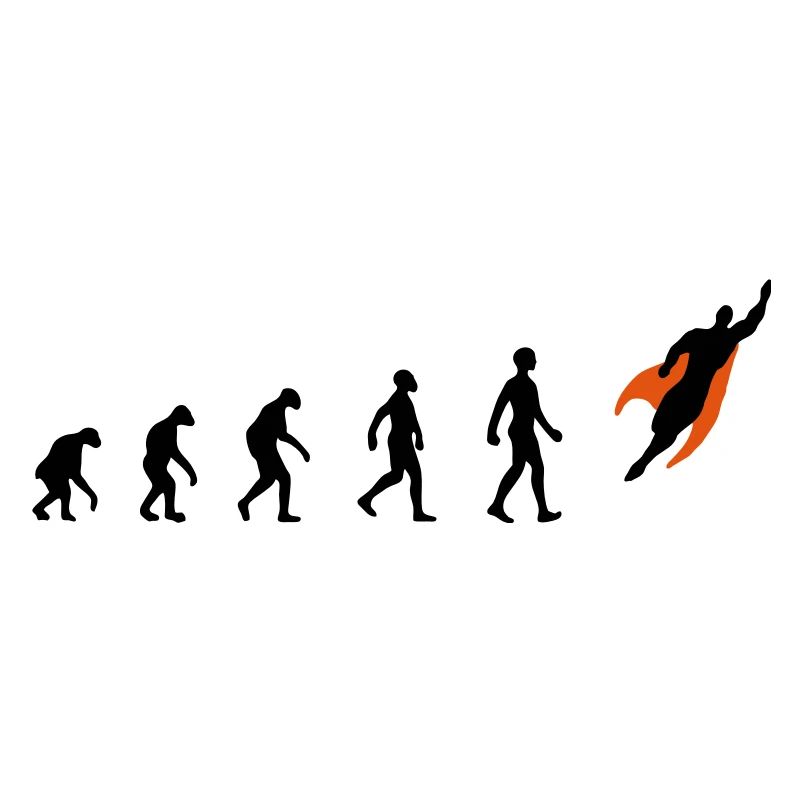 Evolution, super, hero, darwin, superhero, flying,