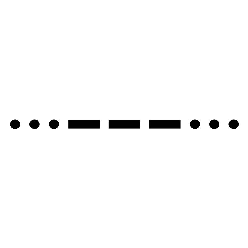 Morse code SOS