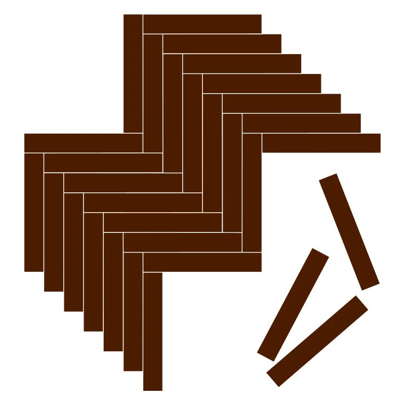 parquet in a herringbone pattern