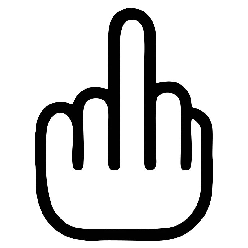 middle finger ★ Mittelfinger