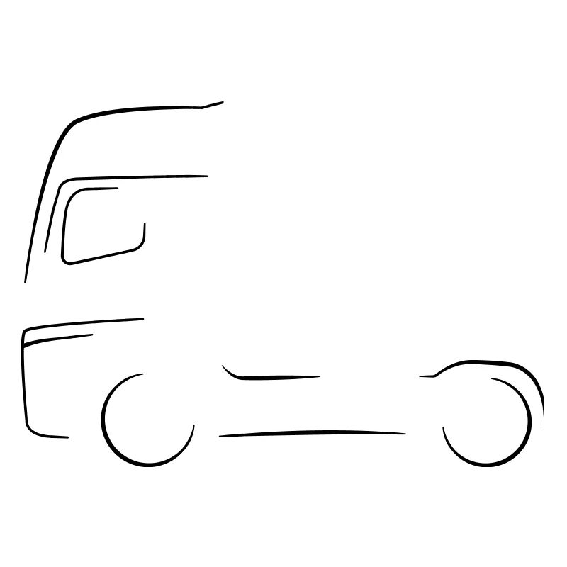 Silhouette de camion