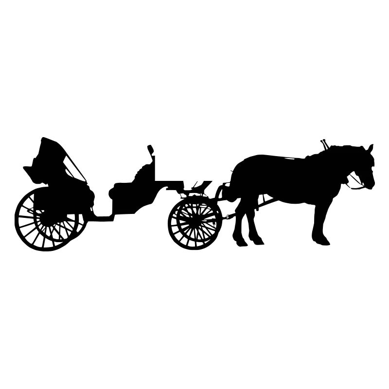 Calèche à cheval