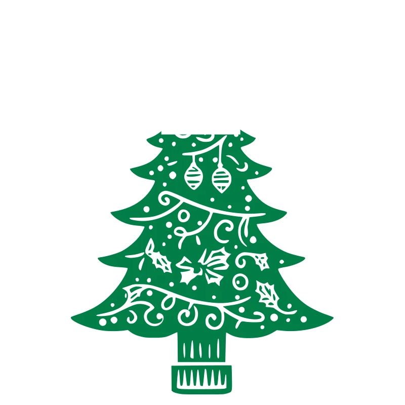 Sapin de Noël décoré