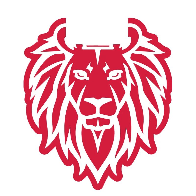 Löwe Icon Kopf Krone