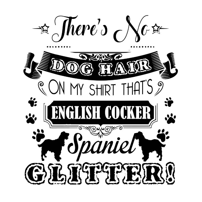 English Cocker Spaniel Glitter