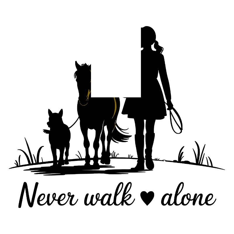 Never Walk Alone – Pferd, Mädchen & Hund