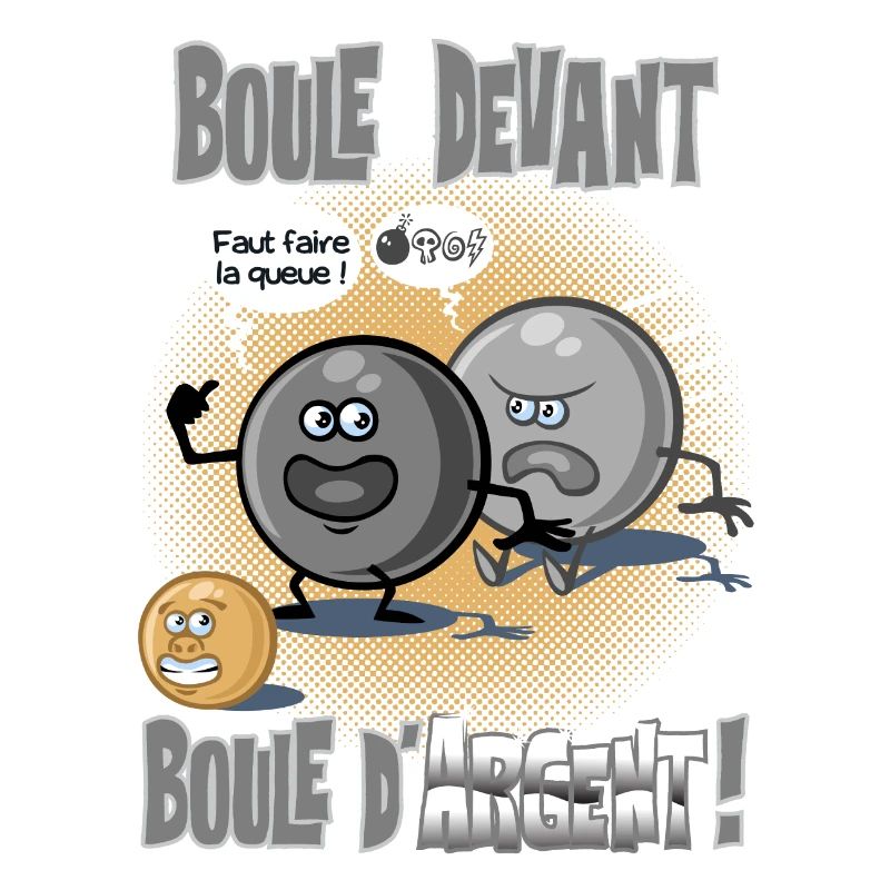 Boule devant boule d'argent