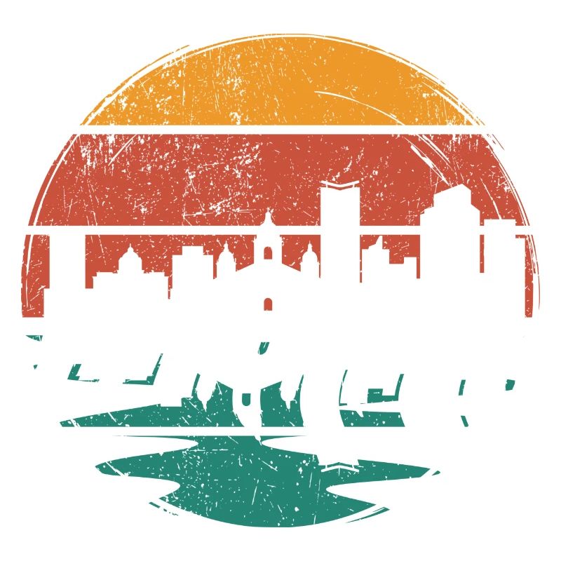Sunset Skyline Silhouette