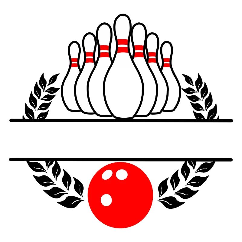 Bowling Lorbeerkranz Rotes Bowling