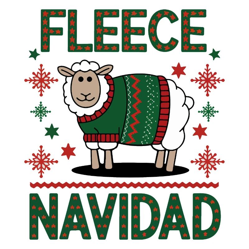 Conception de pull de Noël de mouton festif
