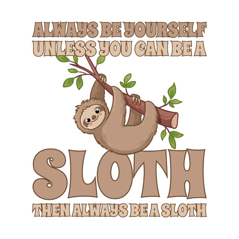 Faultier Always Be A Sloth