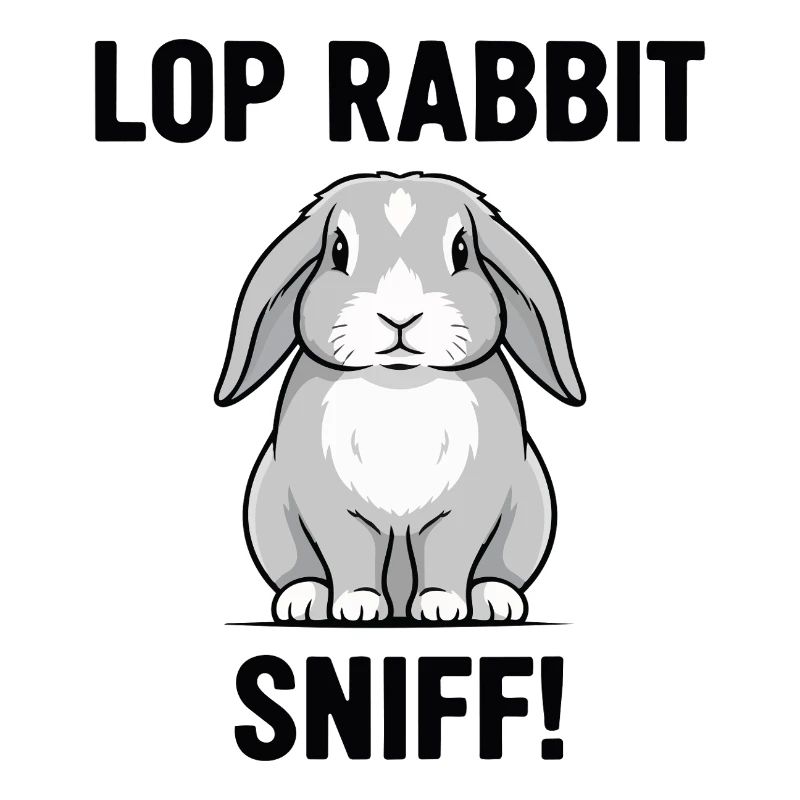 Ram Rabbit Sniff Lop Rabbit Grey