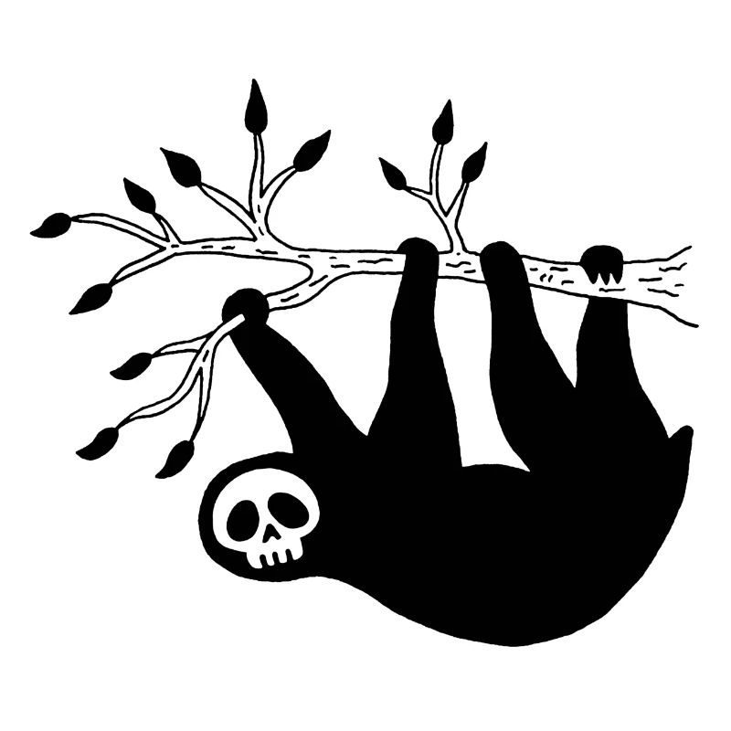 Black Sloth Skull