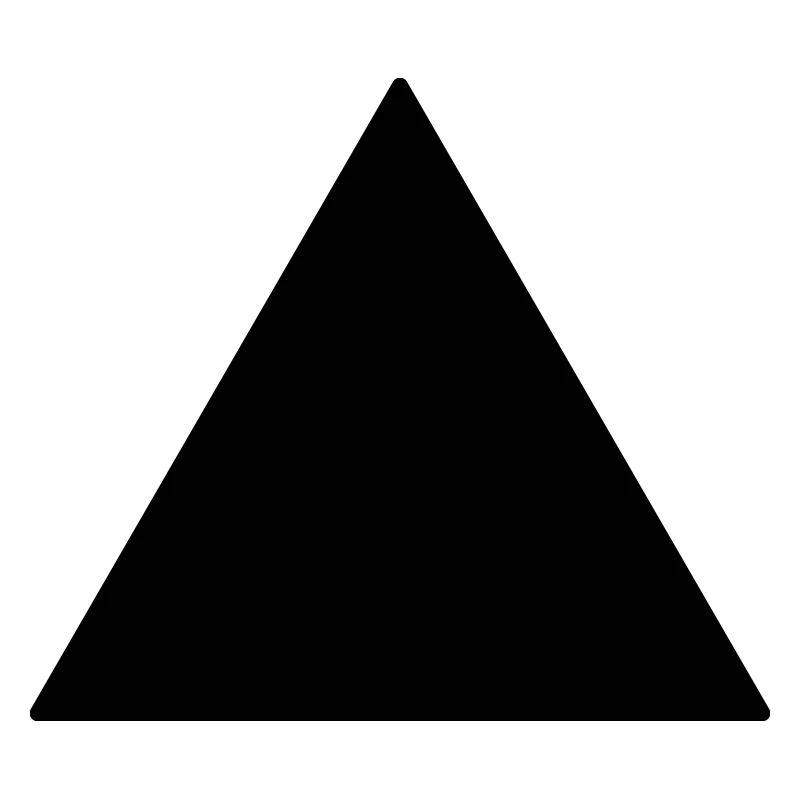 Symbol triangle equilateral black