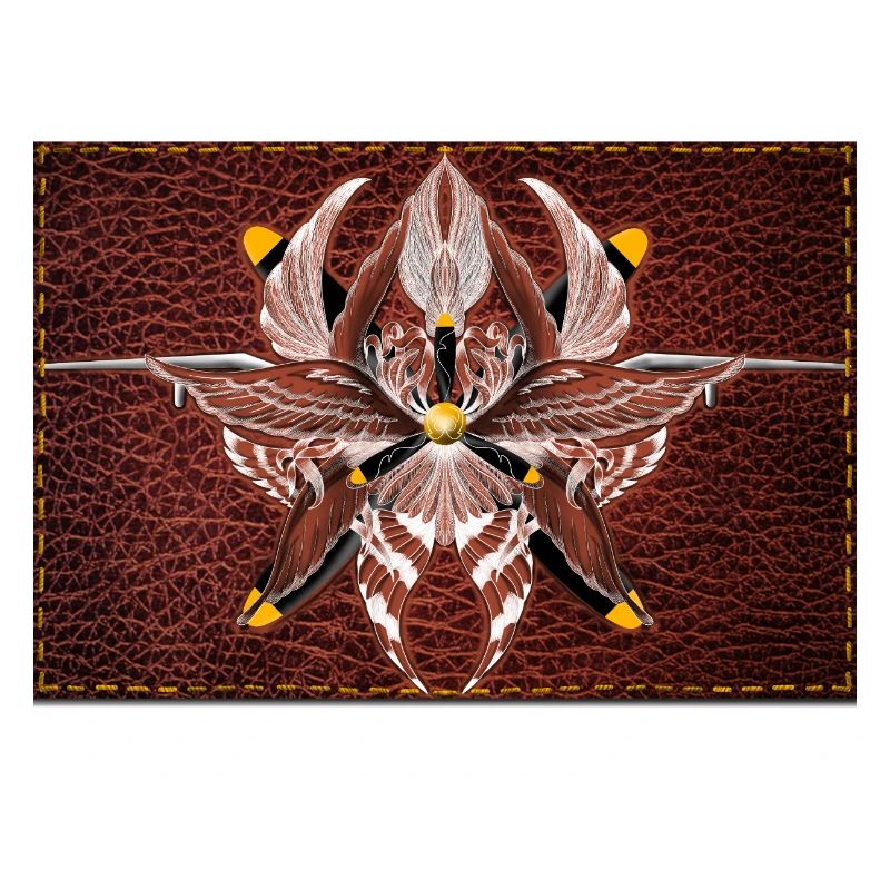 Firewing Mandala on Leather Look