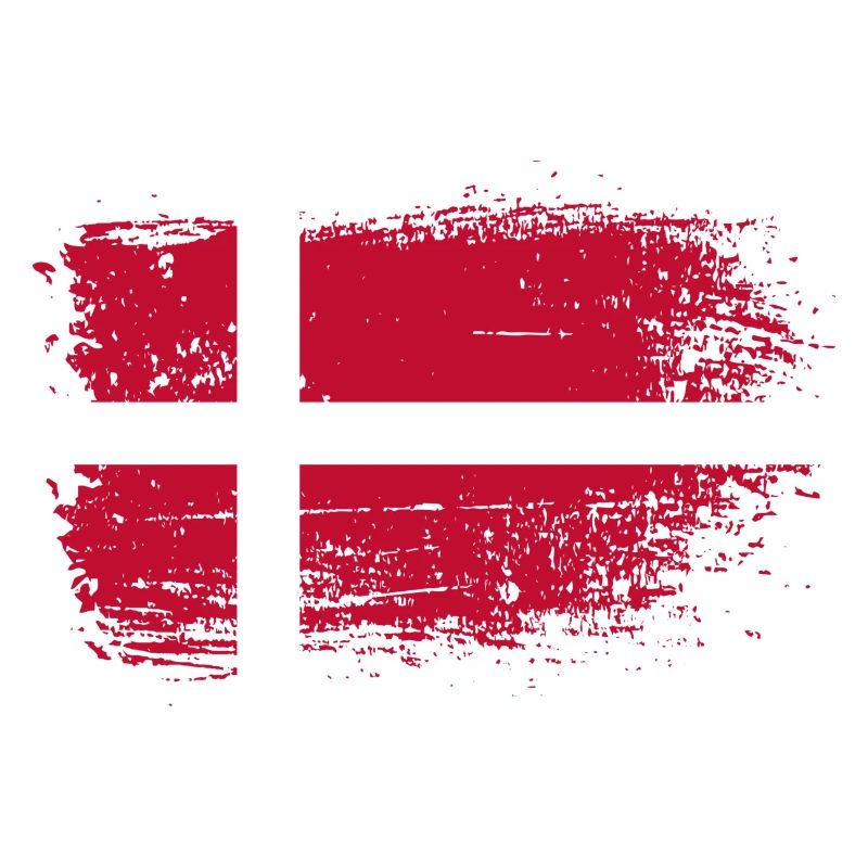 Imprimé drapeau danois grunge