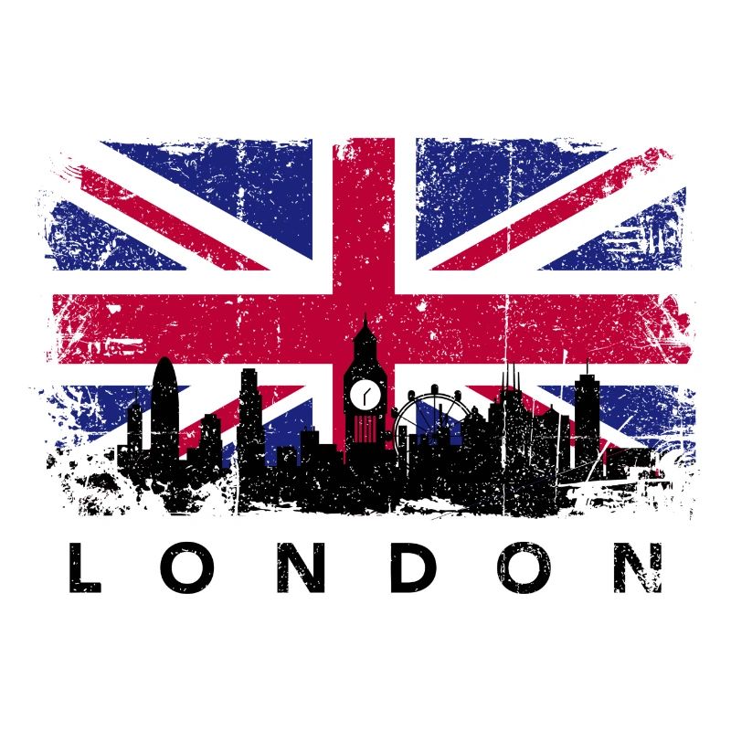 Union Jack Skyline Silhouette
