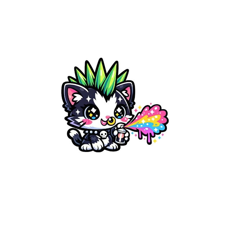 Punk Kitten Neon Spray Paints