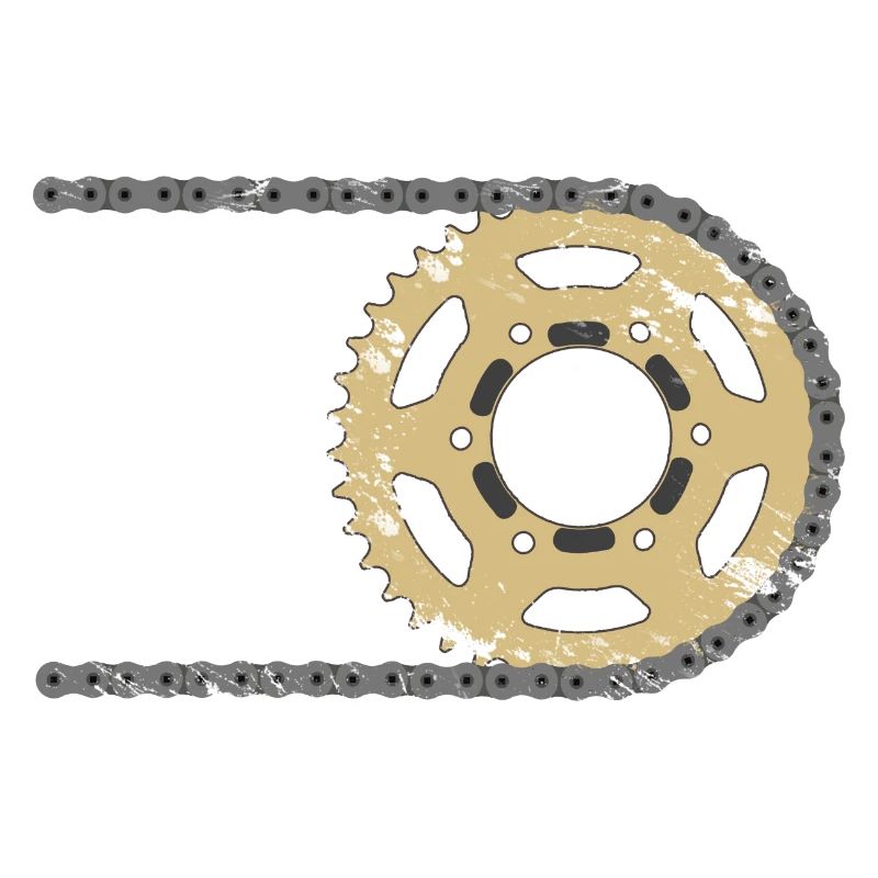 Sprocket chain composite cracks