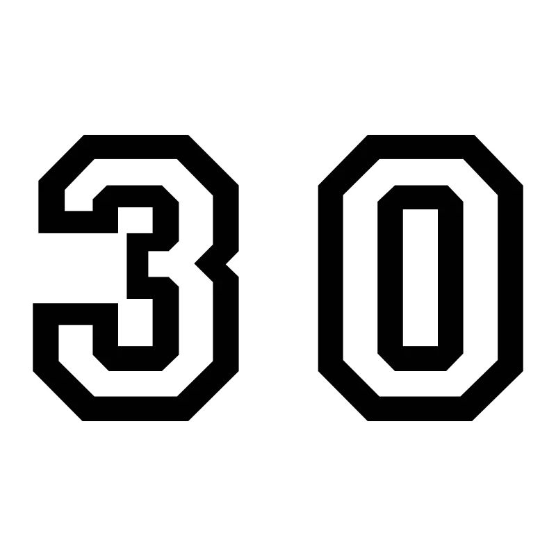 Number - 30 - Thirty