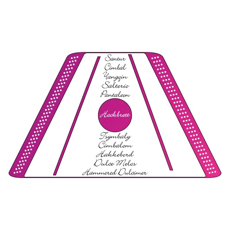 dulcimer pourpre rose