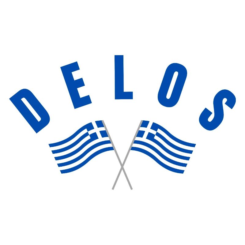 Drapeaux grecs de Delos Traversé