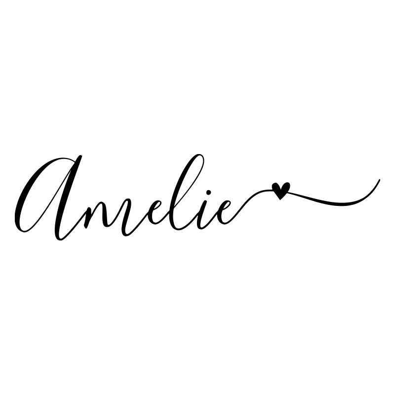 Amelie Last Name First Name Decorative