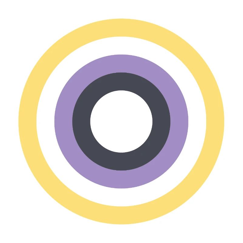 Concentric Ring Palette LGBTQ Non Binary