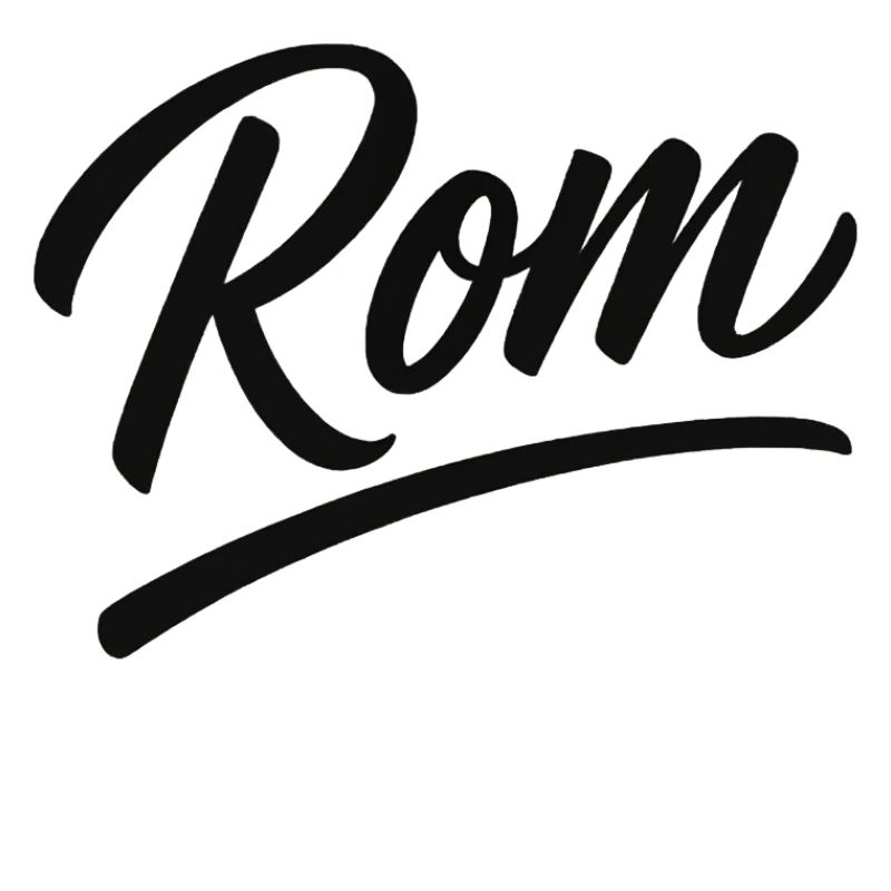 Rom Script Lettering Subline