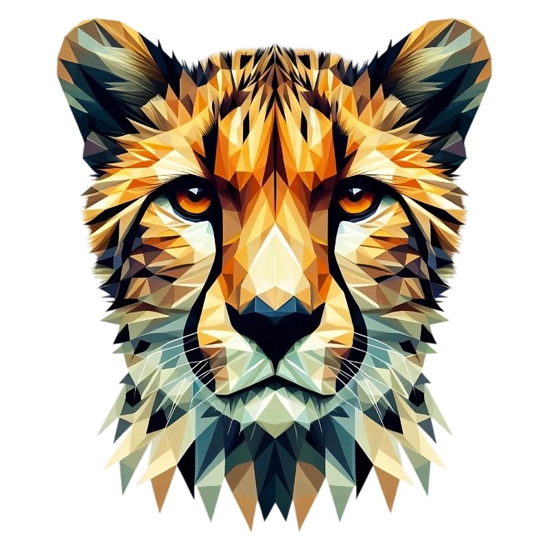 Guépard polygonal