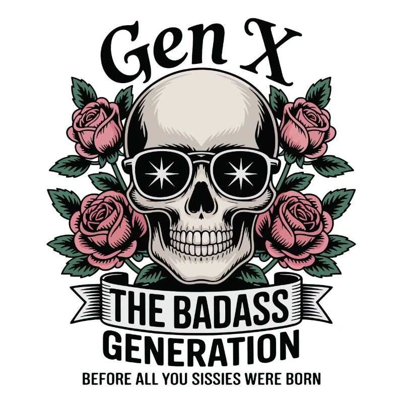 Gen X Badass Generation Before Born Jeu de mots