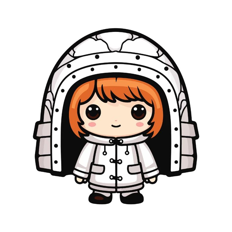 Winter Eskimo Igloo Comic