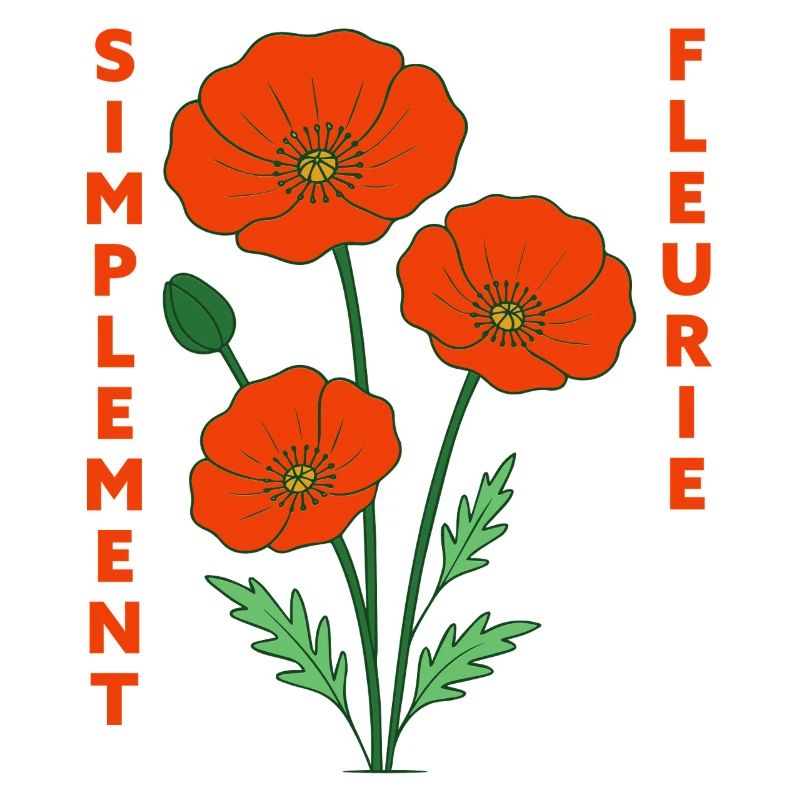 Simplement fleurie - Illustration florale rétro