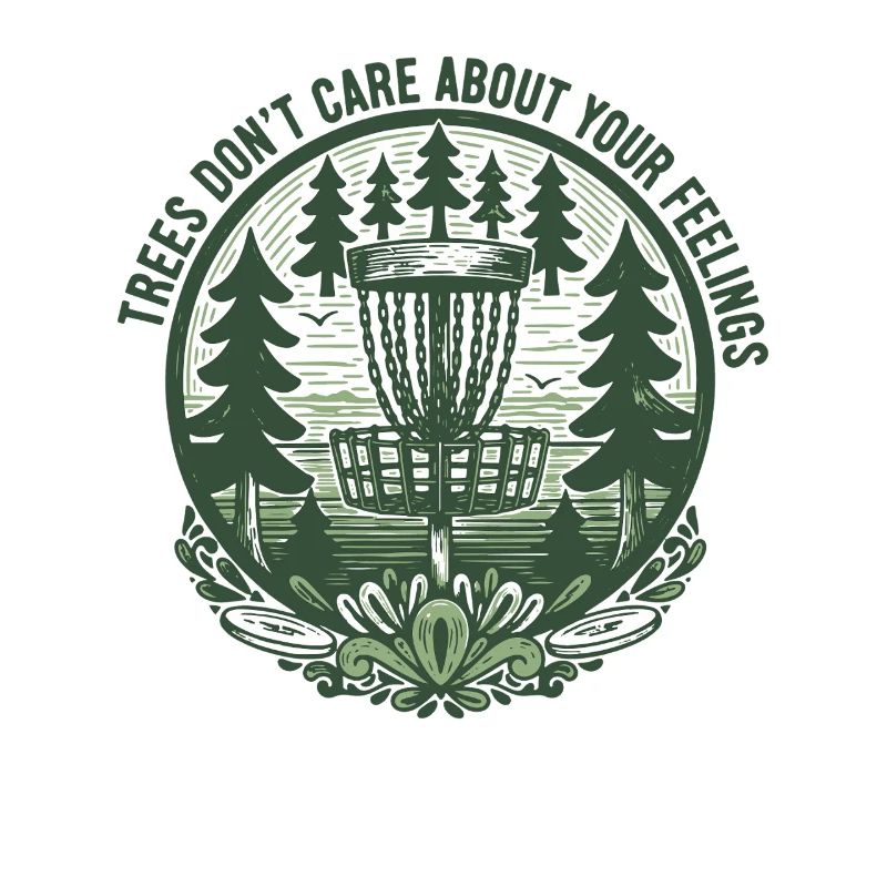 Trees Dont Care About Your Feelings Disc Golf