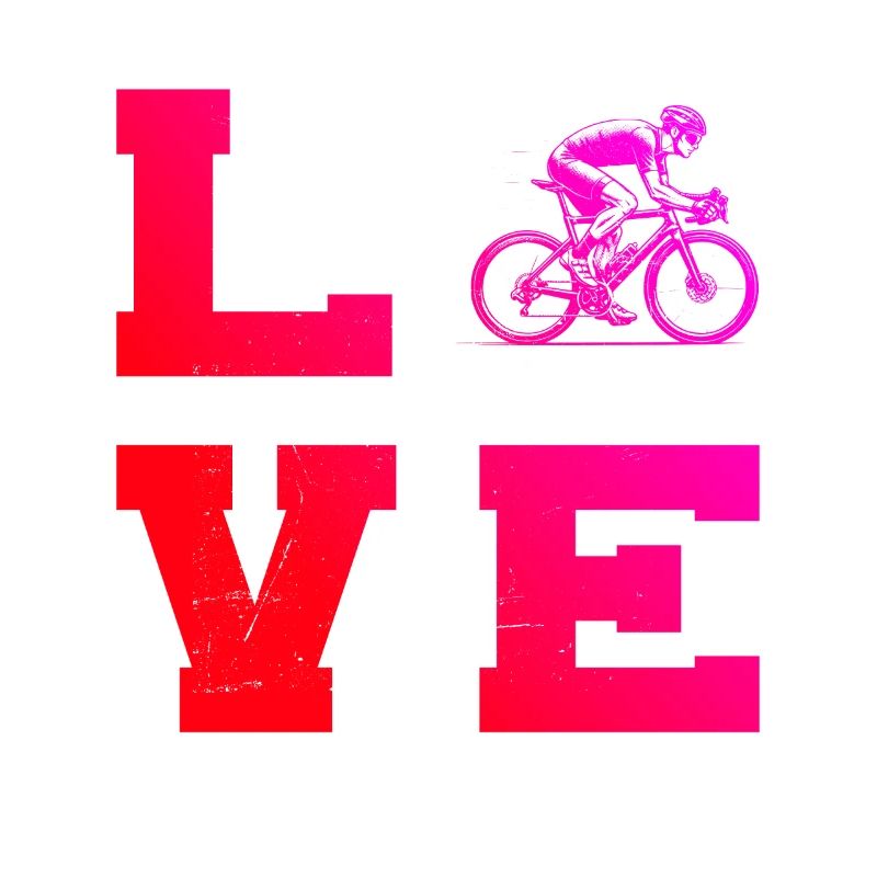 Message clair sur le vélo de route