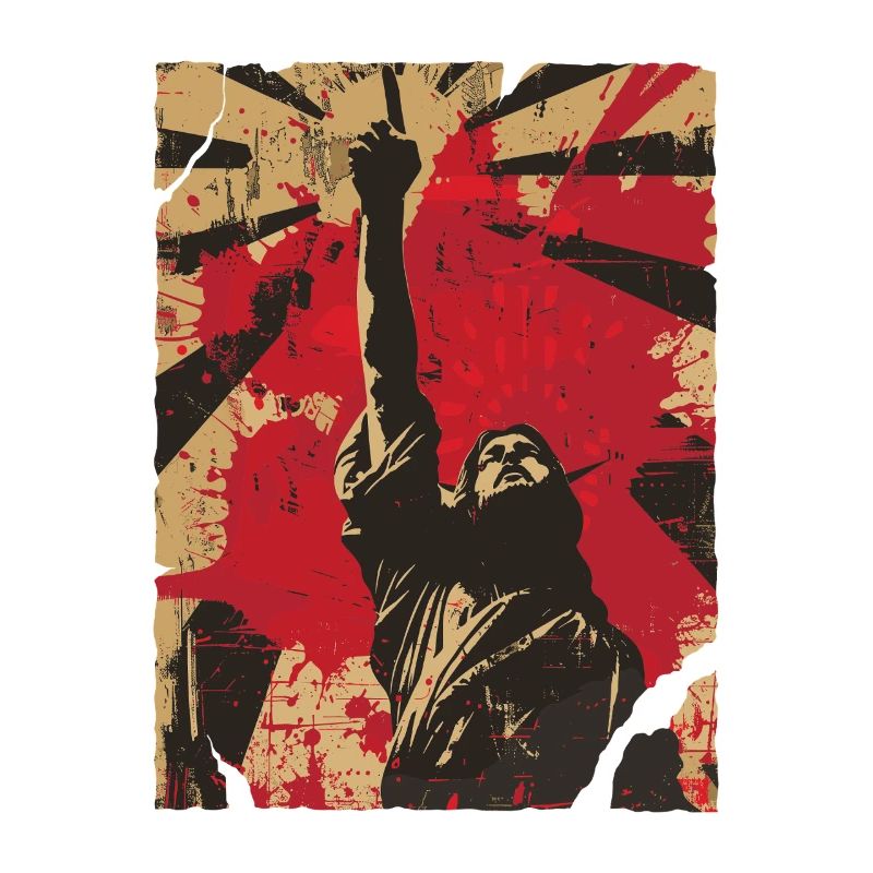 Standing Fist Protest