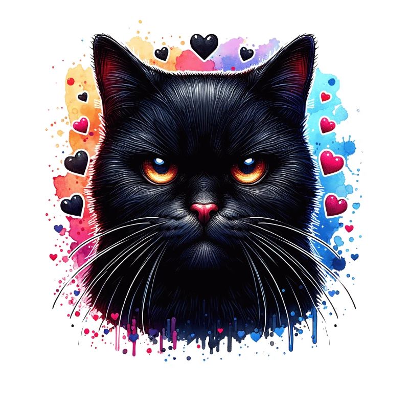 Schwarze Katze