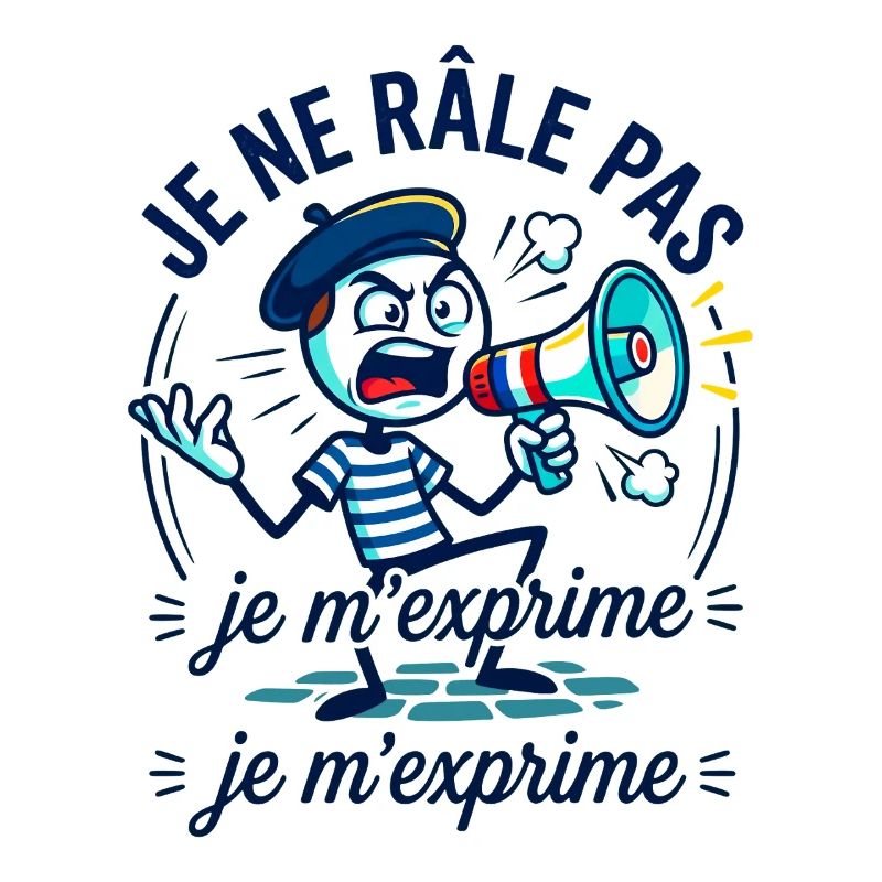 Je Ne Râle Pas Je M'exprime Mégaphone