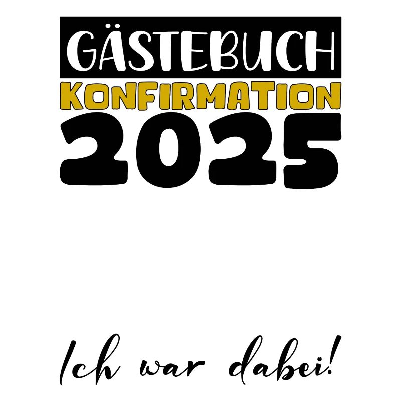 Konfirmation 2025 Gästebuch Deko Mädchen Jungen