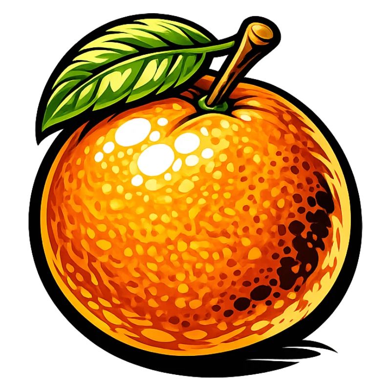 Comic Orange – Fruchtiges Illustrationsdesign 🍊