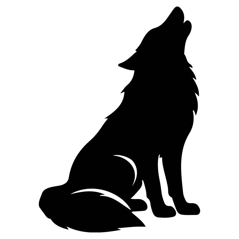 Silhouette de loup