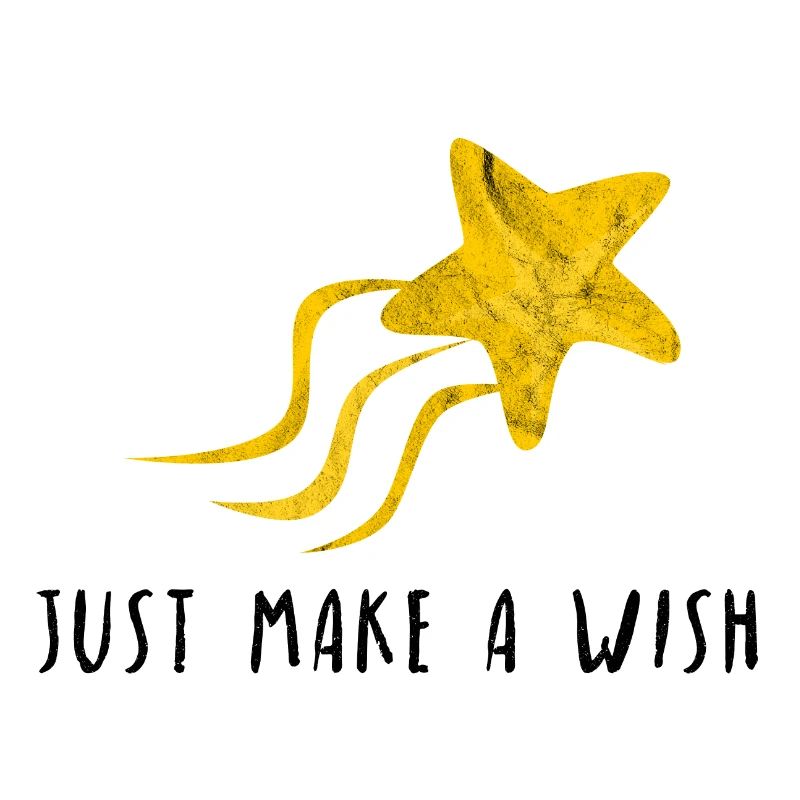 Just make a wish Traum Sternschnuppe Geschenk Idee
