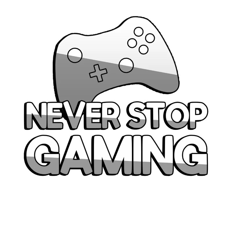 NEVER STOP GAMING + Controller - Gaming