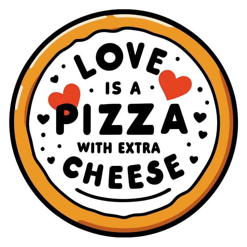Liebe ist eine Pizza mit extra Käse