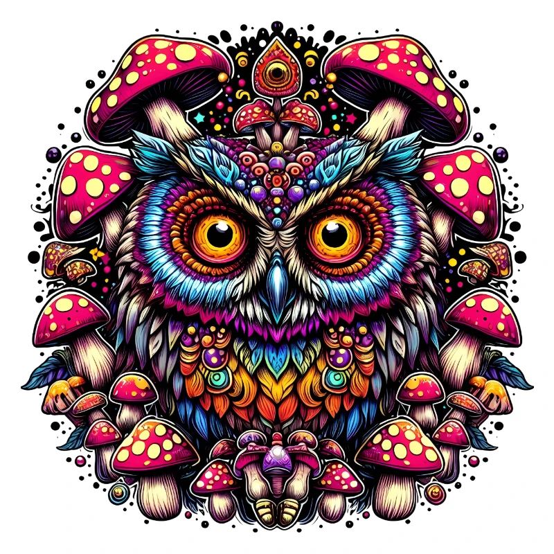 Psychedelic Owl
