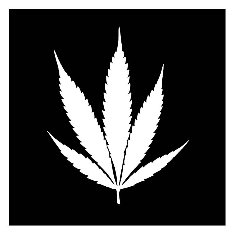 Feuille de cannabis noir classique