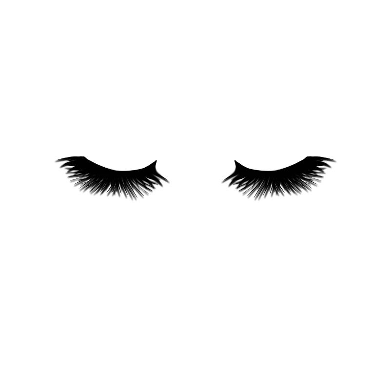 Make-Up Closed Eyes Cils noirs